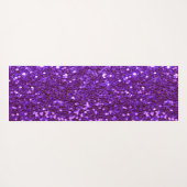 Purple Glitter Bling Glam Modern Yogamat (Achterkant (horizontaal))