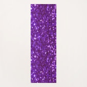 Purple Glitter Bling Glam Modern Yogamat (Voorkant)