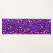 Purple Glitter Bling Glam Modern Yogamat (Voorkant (horizontaal))