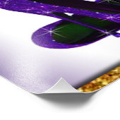 Purple Glitter high Heels Foto Afdruk (Hoek)