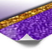 Purple Glitter high Heels Perfect Poster (Hoek)