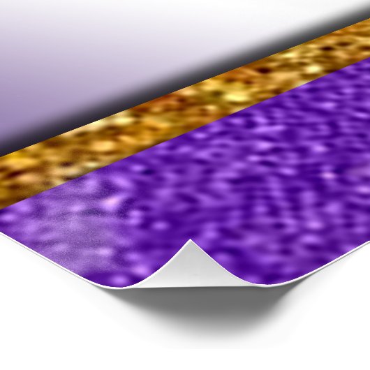 Purple Glitter high Heels Perfect Poster (Hoek)