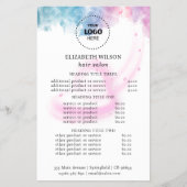 Purple Glitter Luxury Drip Salon Flyer (Voorkant)