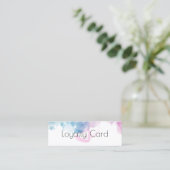 Purple Glitter Luxury Drip Salon  Klantenkaartje (Staand voorkant)