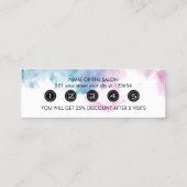 Purple Glitter Luxury Drip Salon Klantenkaartje (Achterkant)