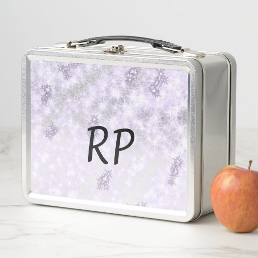 Purple Glitter sparkle art add your initial letter (In situ)