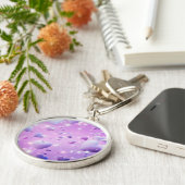 Purple Glow Heart Keychain (Zijkant)