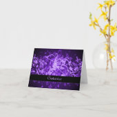Purple Glow Music Notes Card Kaart (Gele Bloem)