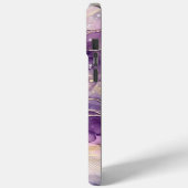 Purple & Gold Alcohol Ink iPhone Case (Achterkant / Links)