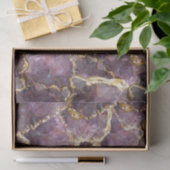 Purple Gold Crystal Collage Tissue Paper Tissuepapier (Geschenk)