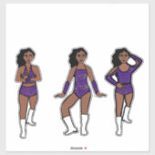 Purple Gold Dots #1 Sticker (Vel)