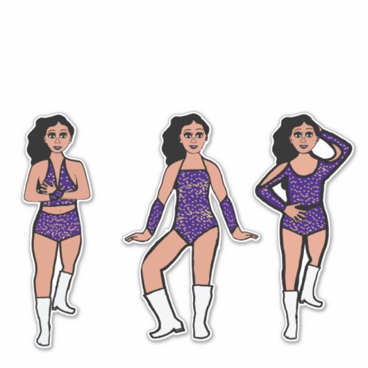 Purple Gold Dots #2 Sticker (Voorkant)