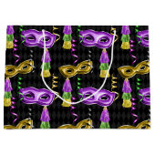 PURPLE GOLD GREEN MARDI GRAS MASKS GROOT CADEAUZAKJE (Voorkant)
