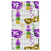 PURPLE GOLD GREEN MARDI GRAS MASKS KLEIN CADEAUZAKJE (Achterkant)