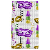 PURPLE GOLD GREEN MARDI GRAS MASKS KLEIN CADEAUZAKJE (Voorkant)