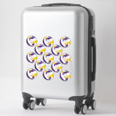 purple gold volleyball team stickers 13 athletes (Koffer)