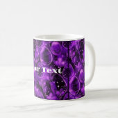 Purple Gothic Easter Pattern Koffiemok (Voorkant rechts)