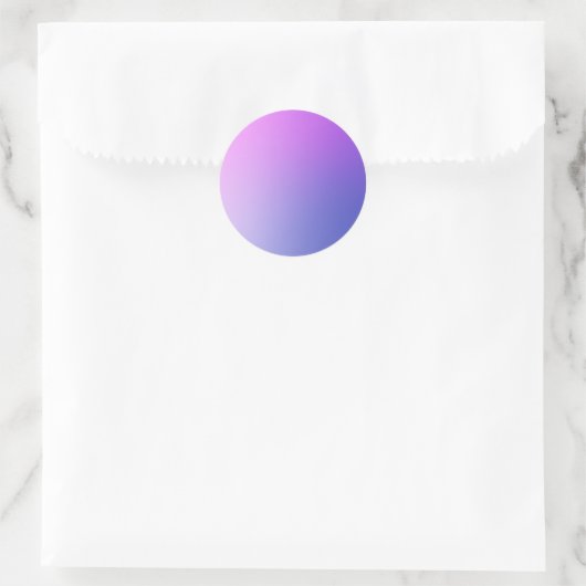 Purple Gradient Circle Vignette Abstract Design Ronde Sticker (Tas)