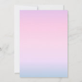 Purple Gradient Cute Eyeball Text Baby Shower Bedankkaart (Achterkant)