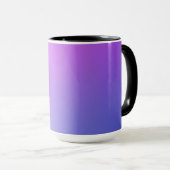 Purple Gradient Vignette Abstract Design Mok (Voorkant rechts)
