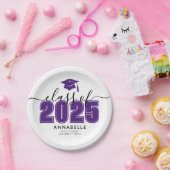 Purple Graduation Party Papieren Bordje (Feest)