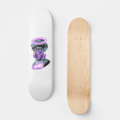purple graffiti persoonlijk skateboard (Voorkant)