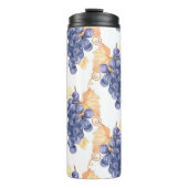 Purple grapes seamless pattern on white isolated b thermosbeker (Voorkant)