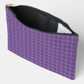 Purple Gray Plaid Tartan Pattern Etui (Open)