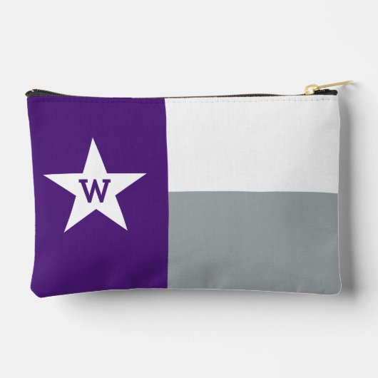 Purple & Gray Texas Flag Etui (Achterkant)