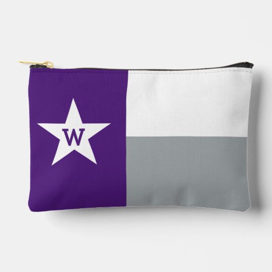 Purple & Gray Texas Flag Etui (Voorkant)