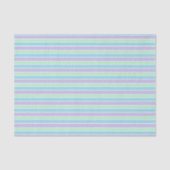 Purple, Green and Blue Pastel Stripes Tissuepapier (Voorkant)
