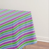 Purple Green Blue Stripes Tafelkleed (Voorbeeld)