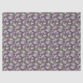 Purple Green Christmas Pattern#22 ID1009 Tissuepapier (Voorkant)