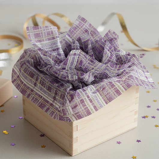 Purple Green Christmas Pattern#2 ID1009 Tissuepapier