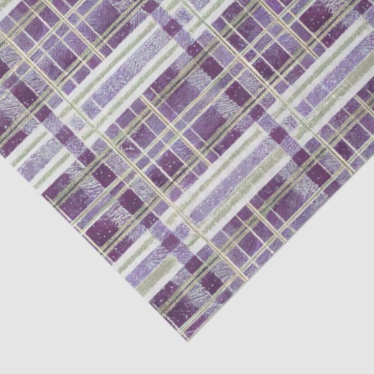 Purple Green Christmas Pattern#2 ID1009 Tissuepapier (Detail)
