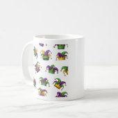 Purple Green & Gold Carnival Coffee Cup Koffiemok (Voorkant links)