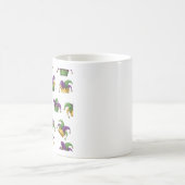 Purple Green & Gold Carnival Coffee Cup Koffiemok (Center)