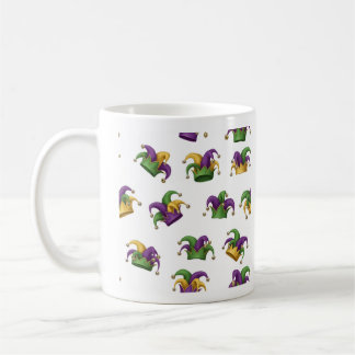 Purple Green & Gold Carnival Coffee Cup Koffiemok