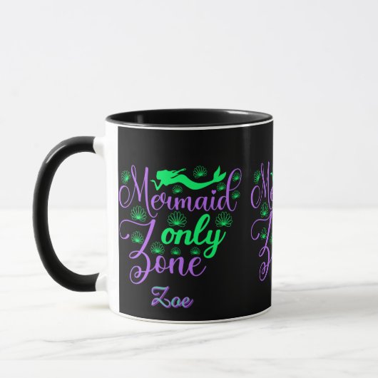 Purple Green Mermaid Script Zone Script Mok (Links)