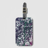 Purple, Green, Pink, Marble Artwork Bagagelabel (Voorkant (verticaal))