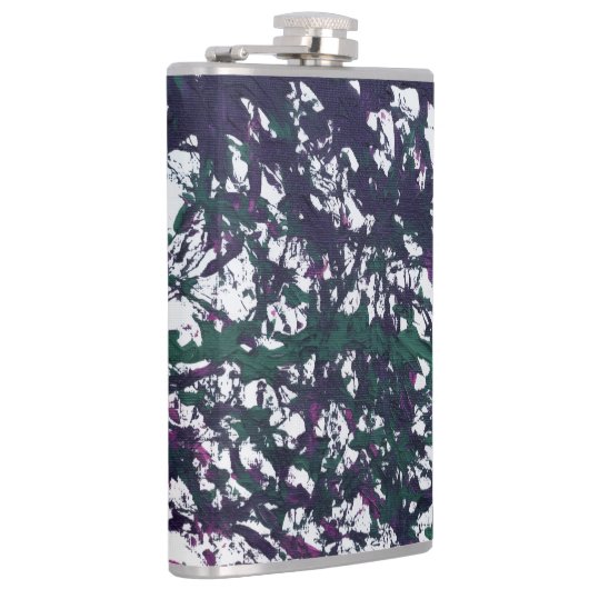 Purple, Green, Pink, Marble Artwork Heupfles (Rechts)