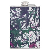 Purple, Green, Pink, Marble Artwork Heupfles (Achterkant)