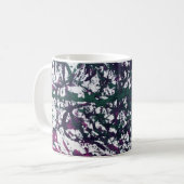 Purple, Green, Pink, Marble Artwork Koffiemok (Voorkant links)
