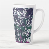 Purple, Green, Pink, Marble Artwork Latte Mok (Rechts)