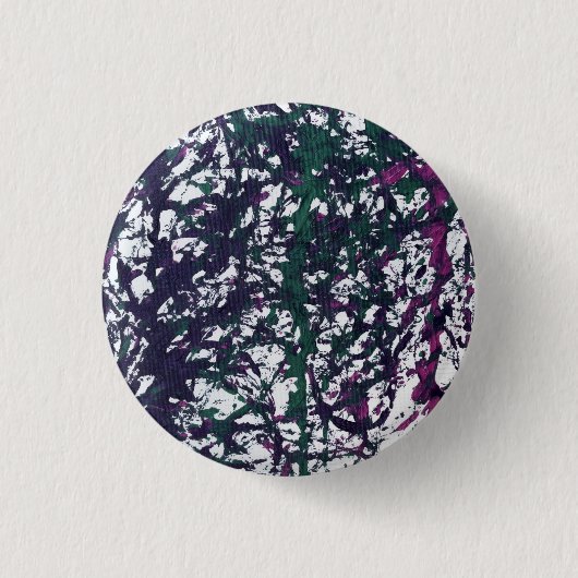 Purple, Green, Pink, Marble Artwork Ronde Button 3,2 Cm (Voorkant)
