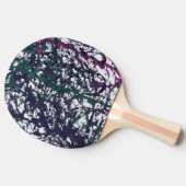 Purple, Green, Pink, Marble Artwork Tafeltennisbatje (Zijkant)