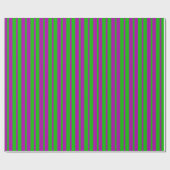 Purple Green Stylish Stripes Pattern Design  Cadeaupapier (Vlak)