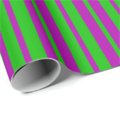 Purple Green Stylish Stripes Pattern Design  Cadeaupapier (Rol Hoek)