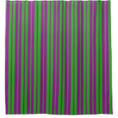 Purple Green Stylish Stripes Pattern Design Douchegordijn (Voorkant)