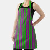 Purple Green Stylish Stripes Pattern Design  Schort